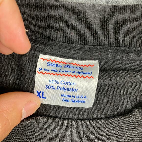 Shoebox Greetings T-Shirt Mens XL Black Funny 40 Year Old World Tour Graphic Tee - Picture 6 of 7